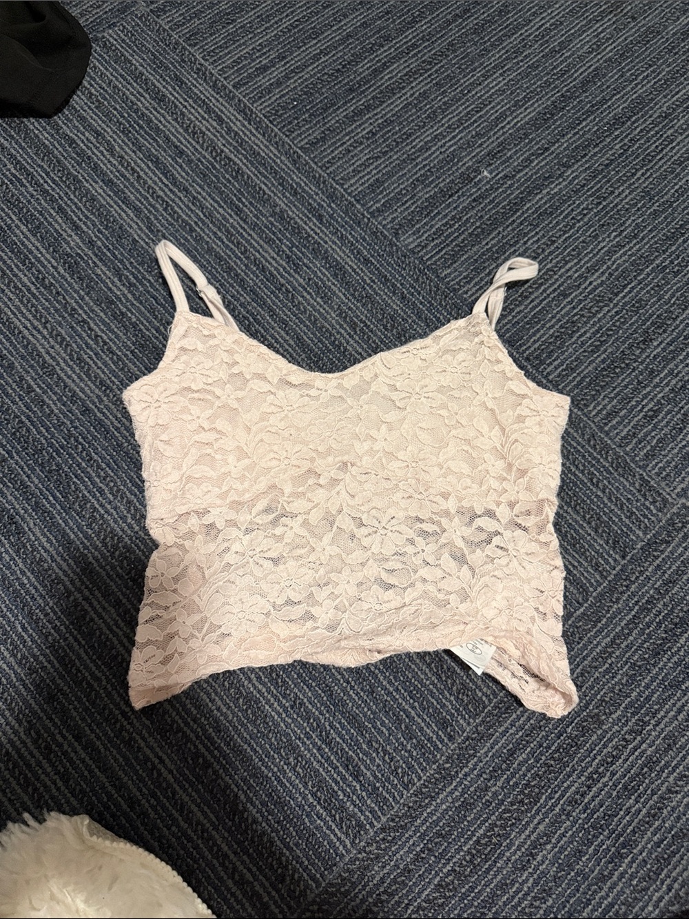 Hollister Pale Pink Lace Camisole